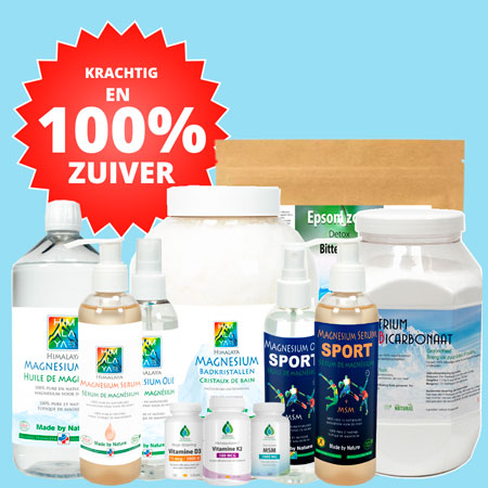 Himalaya magnesium olie en magnesium vlokken