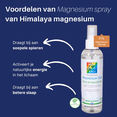 Voordelen van Himalaya magnesium spray onder voeten gebruiken