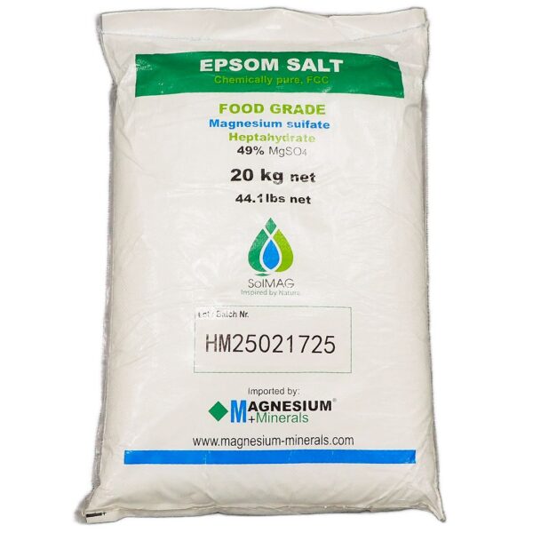 Epsom zout 20 kg Magnesiumsulfaat 49% FCC van SoLMAG