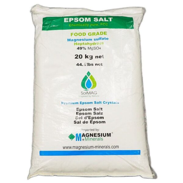 Epsom zout 20 kg Magnesiumsulfaat 49% FCC Food Grade van SoLMAG