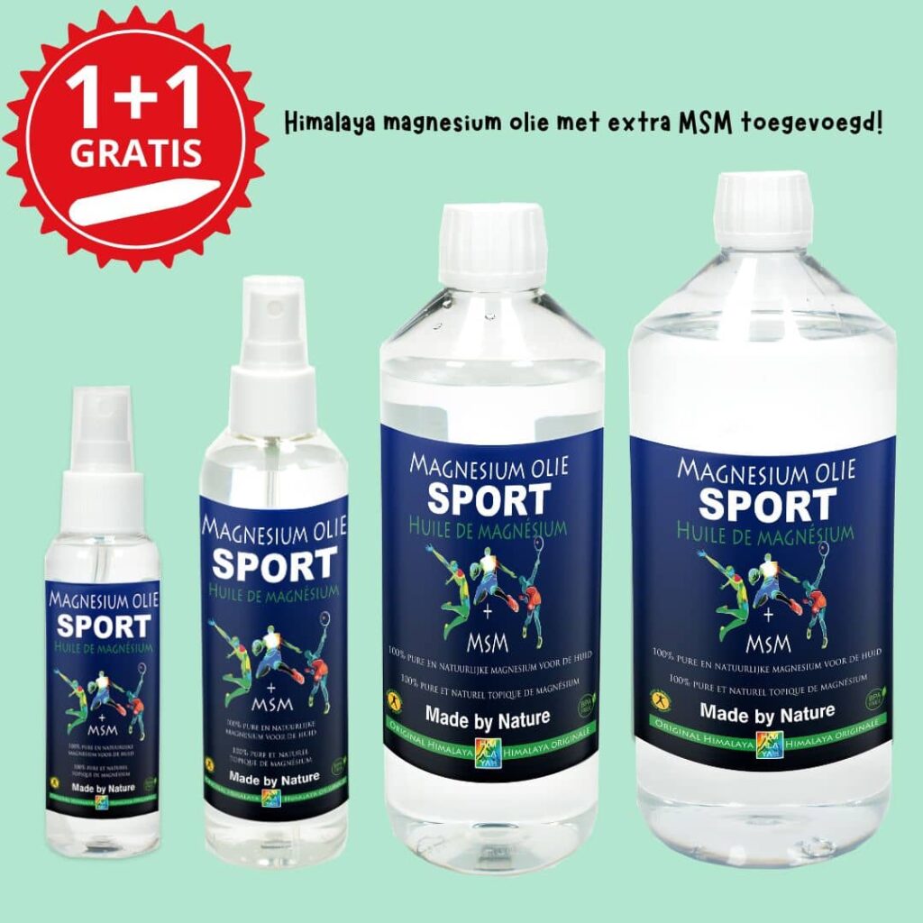 Himalaya magnesium aanbieding magnesium sportolie+MSM 1+1 gratis