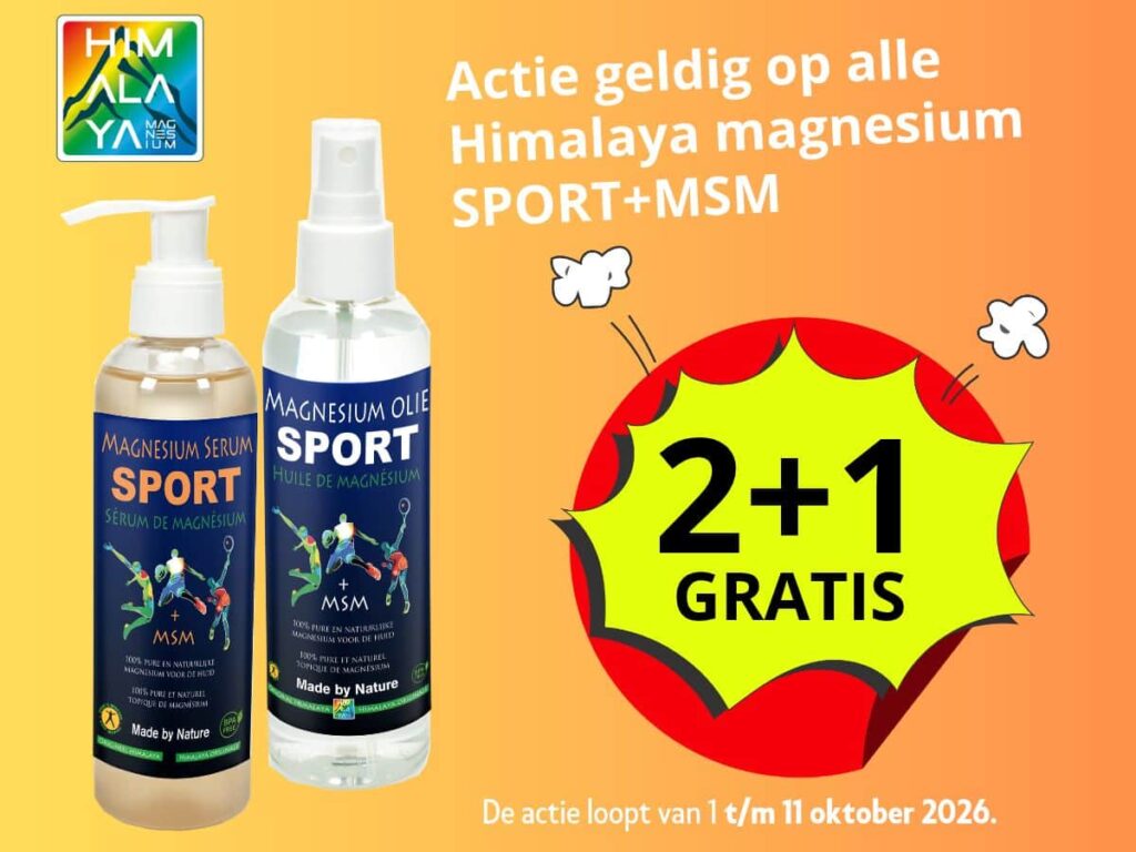 Actie Himalaya magnesium sport+msm